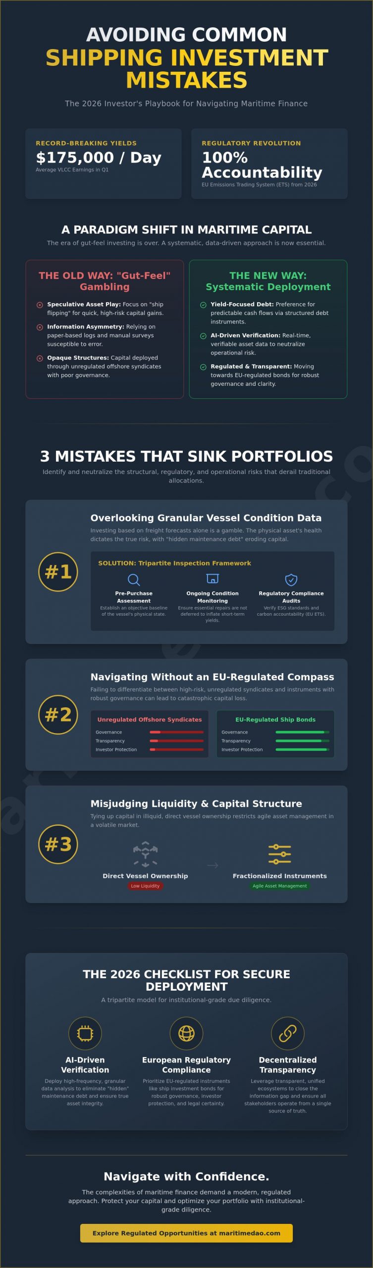 Avoiding Common Shipping Investment Mistakes: A 2026 Investor Checklist