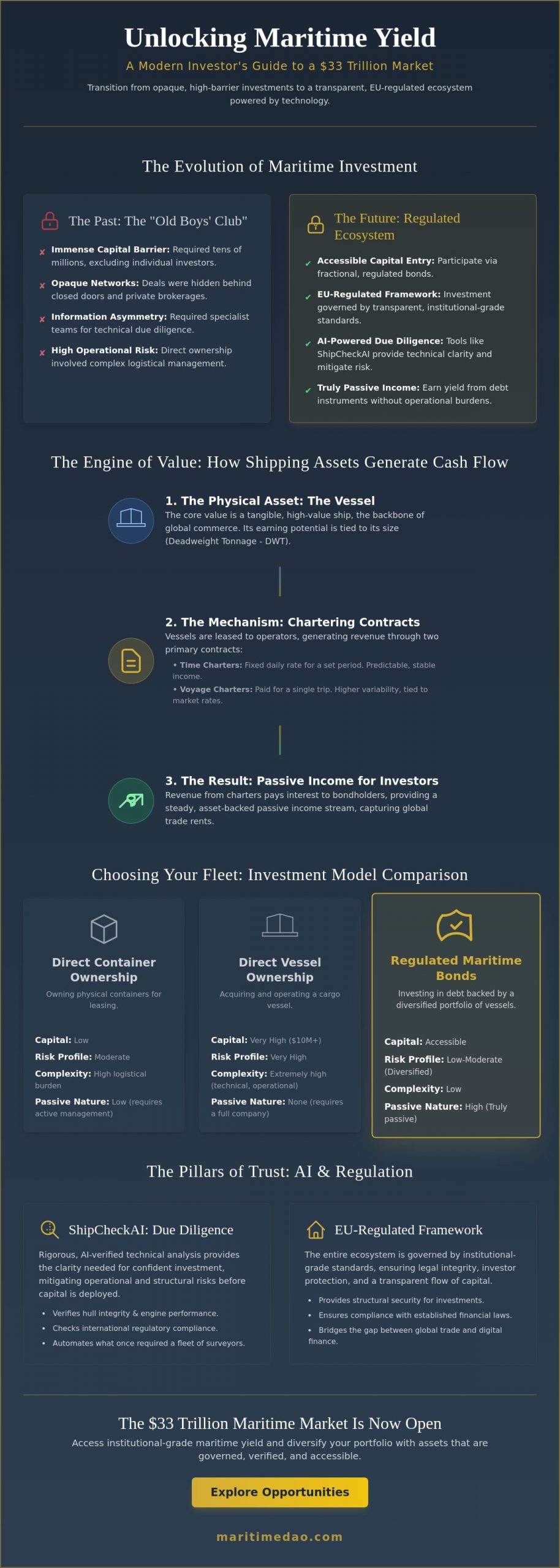 Passive Income from Shipping Assets: A Guide to Maritime Yield in 2026