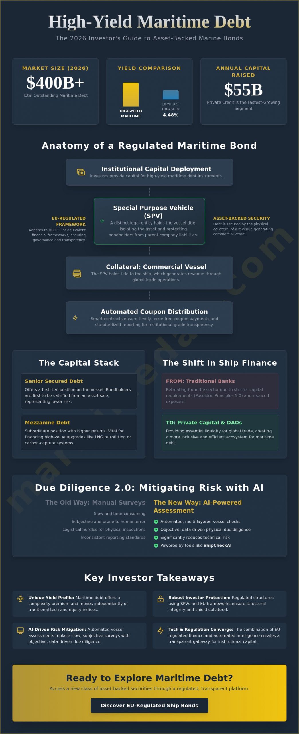 High-Yield Maritime Debt Instruments: A 2026 Guide to Regulated Ship Finance