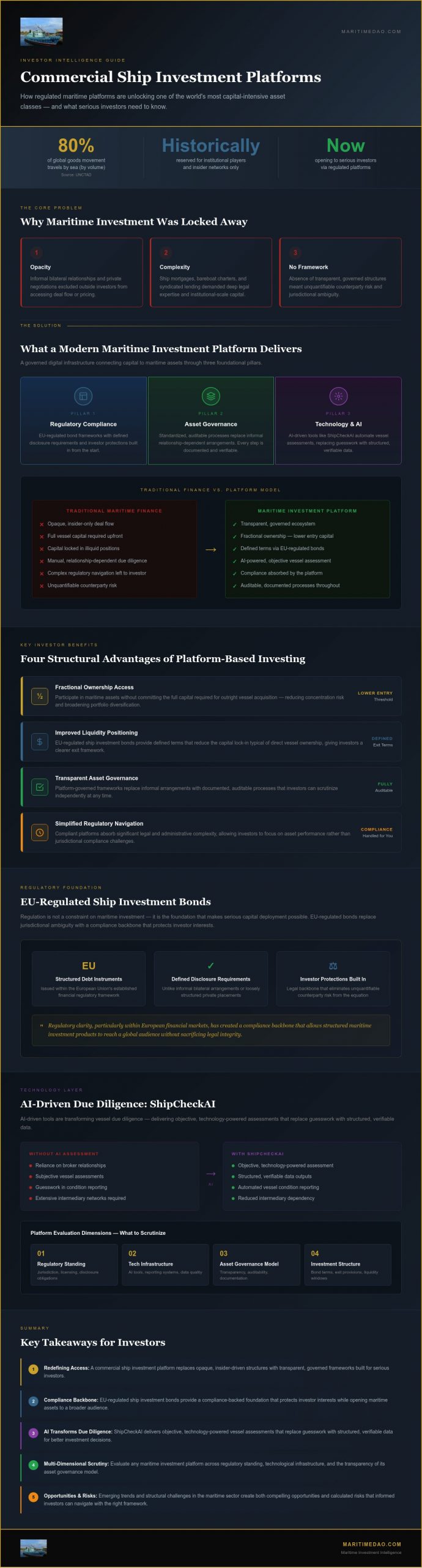 Commercial Ship Investment Platform: Navigating the Future of Maritime Finance