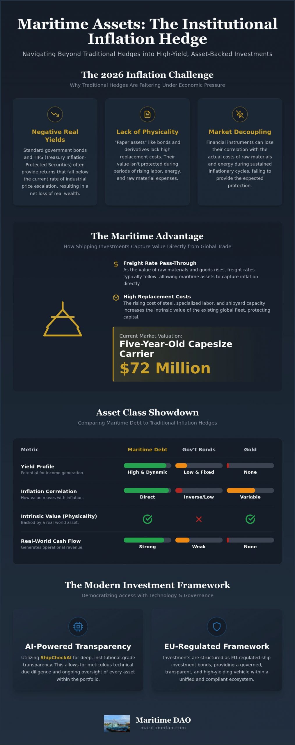 Shipping Investments as an Inflation Hedge: The 2026 Institutional Guide
