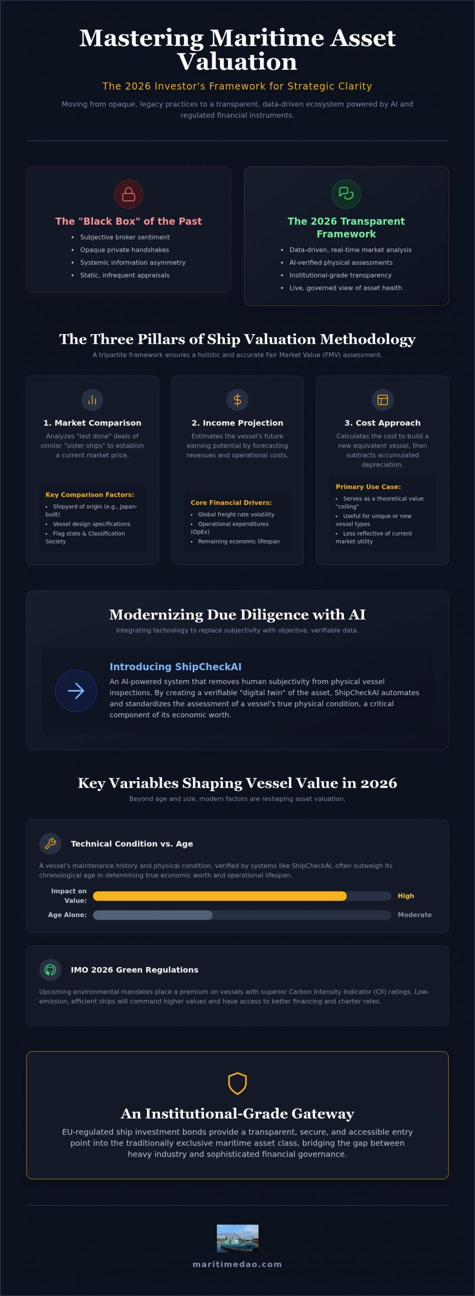 Ship Valuation for Investors: 2026 Maritime Asset Guide