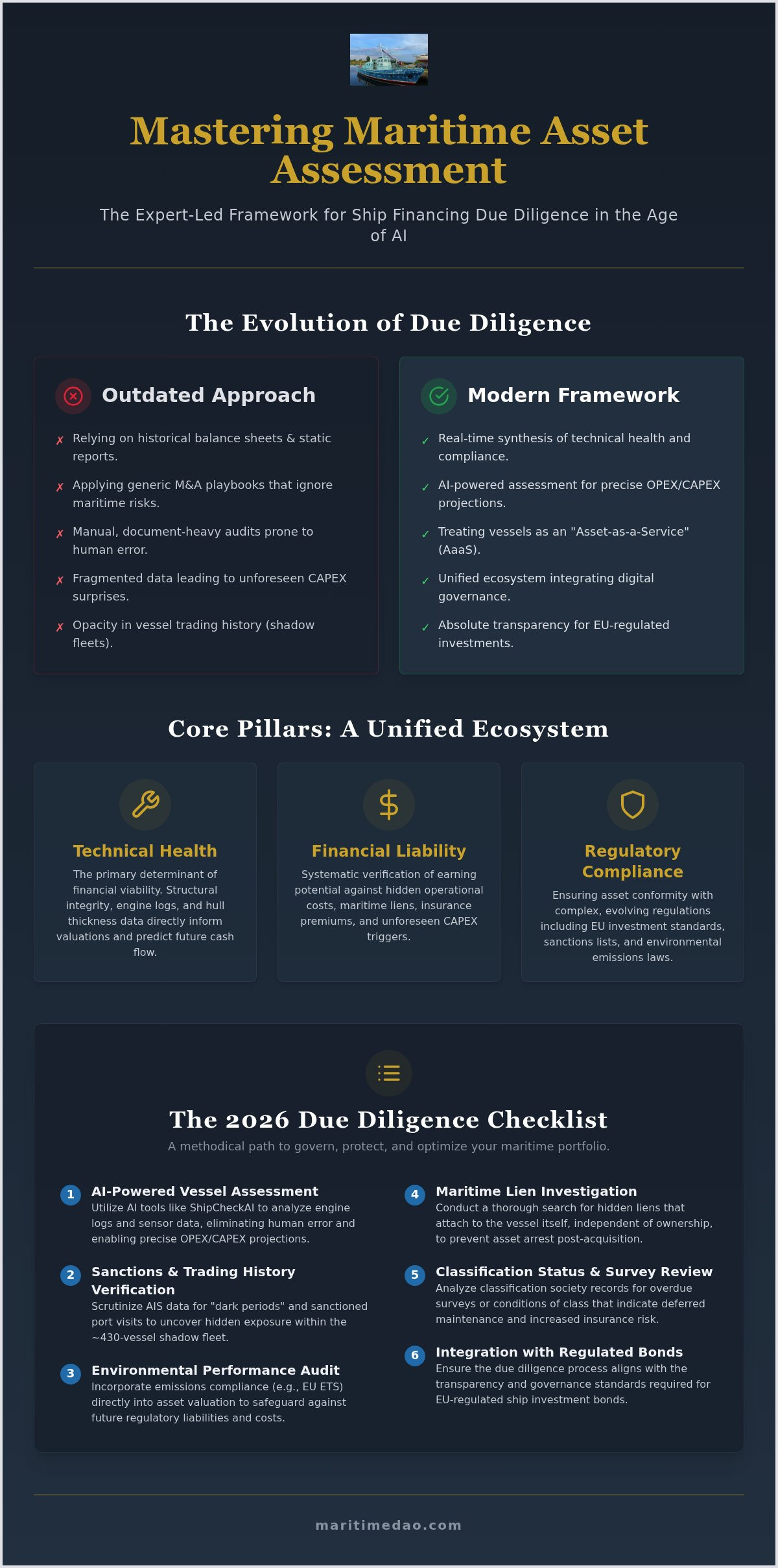 Financial Due Diligence for Ship Acquisition: 2026 Guide